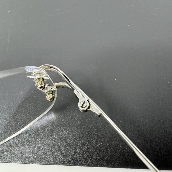 Cartier rimless metal optical Eyeglasses Frame Shiny Silver - Picture 6 of 16